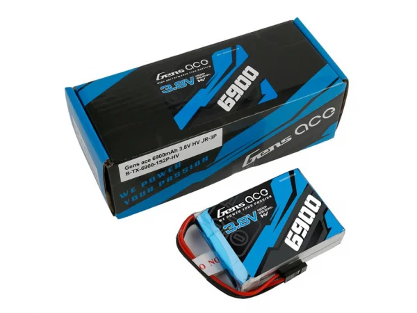Gens Ace Transmitter LiPo - 1S 3.7V HV 6900mAh - with JR Connector