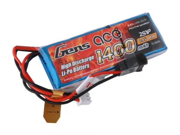 Gens Ace Hubsan H501S/H502S/H107D Transmitter LiPo - 2S 1400Mah