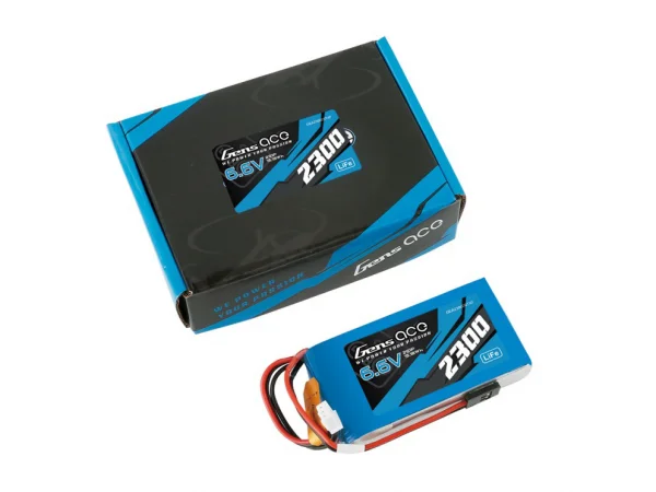 Gens Ace Transmitter LiFe - 2S 6.6V 2300mAh Tx with Futaba Connector