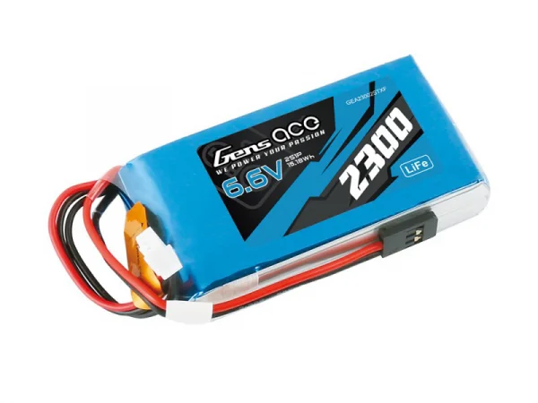 Gens Ace Transmitter LiFe - 2S 6.6V 2300mAh Tx with Futaba Connector