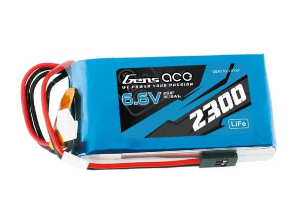 Gens Ace Transmitter LiFe - 2S 6.6V 2300mAh Tx with Futaba Connector