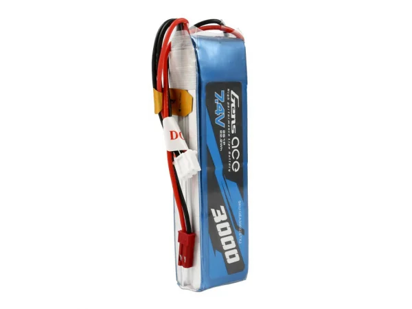 Gens Ace Transmitter LiPo - 2S 7.4V 3000mAh Tx with BEC Connector