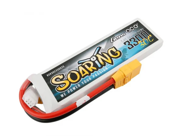 Gens Ace Soaring Series LiPo - 2S 7.4V 3300mAh 30C Soaring - XT90