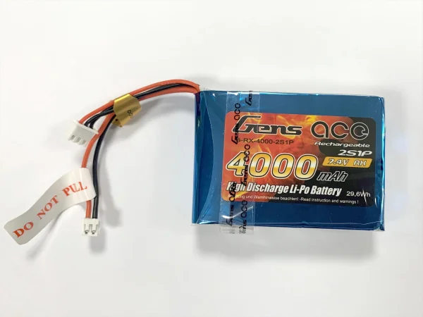 Gens Ace Transmitter LiPo 2S 7.4V 4000Mah RXC (DX9/DX8/DX7S)