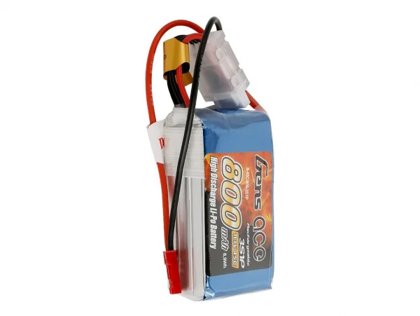 Gens Ace Soft Case 3S 11.1v 45C LiPo - 800mAh - BEC Connector