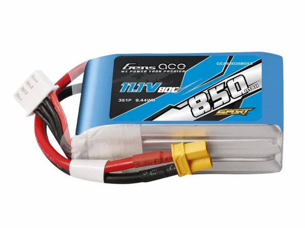 Li-Po 3S 11.1V 850mAh 80C with XT30