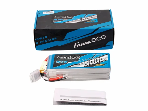 Li-Po Sport 5S 18.5V 5000mAh 30C with No Plug