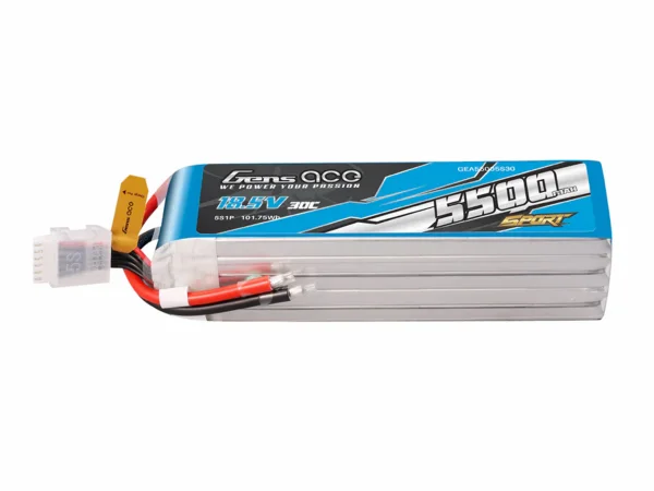 Li-Po Sport 5S 18.5V 5500mAh 30C with No Plug — image 3 of 5