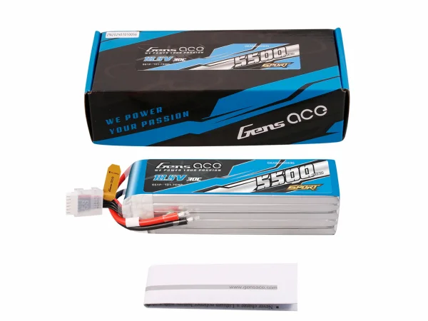 Li-Po Sport 5S 18.5V 5500mAh 30C with No Plug — image 5 of 5