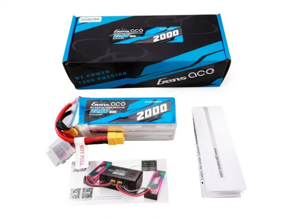 Gens Ace LiPo - HV 6S 22.8V 2000mAh 60C with XT60 — image 5 of 5