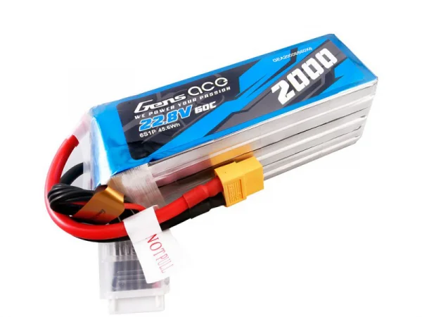 Gens Ace LiPo - HV 6S 22.8V 2000mAh 60C with XT60 — image 4 of 5