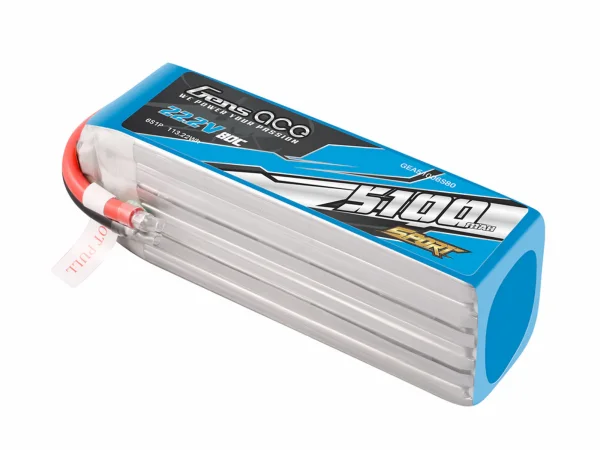 Li-Po Sport 6S 22.2V 5100mAh 80C with No Plug &mdash; image 2 of 5