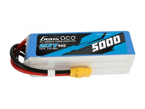 Gens Ace LiPo - 7S 25.9V 5000mAh 45C - XT90 — image 1 of 4