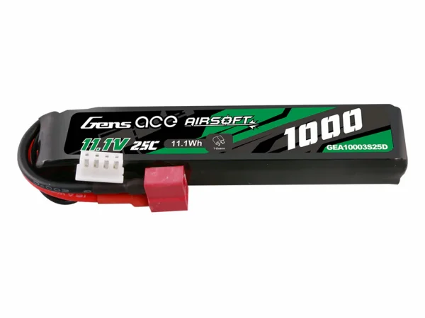 Airsoft 3S 1000mAh 25C with Deans (fit Most AEG)