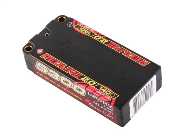 Gens Ace Redline 2.0 Race HV LiPo - 7.6V 5300mAh 140C RL2 Shorty - 5mm