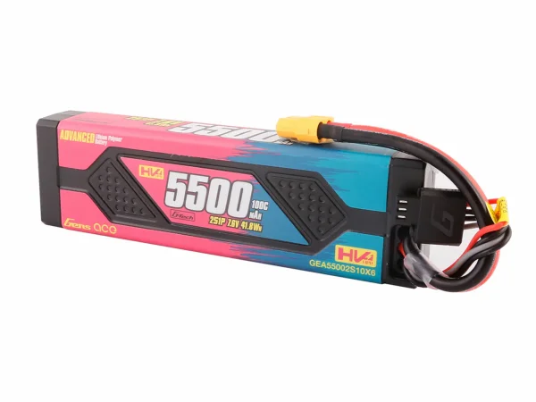 Gens Ace LiPo - Car Hard Case HV 2S 7.6V 5500mAh 100C with XT60 — image 3 of 5