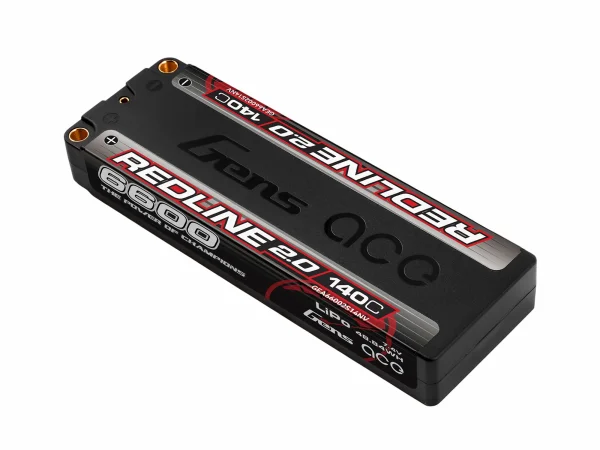 Gens Ace HV Hard Case LiPo - 2S1P 7.6V 6600mAh 140C RL2 with 5mm — image 2 of 5