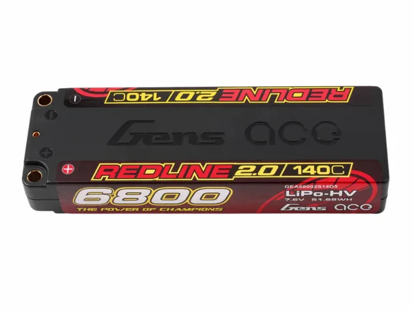 Gens Ace LiPo - HV Car Hard Case 2S1P 7.4V 6800mAh 140C RL2 with 5mm