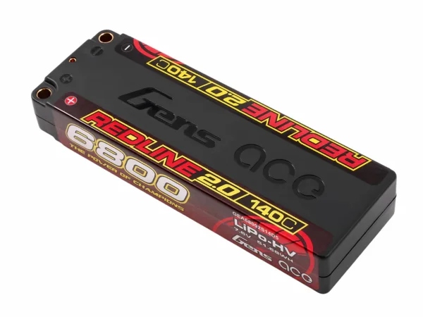 Gens Ace LiPo - HV Car Hard Case 2S1P 7.4V 6800mAh 140C RL2 with 5mm