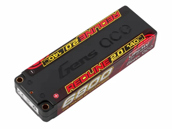 Gens Ace LiPo - HV Car Hard Case 2S1P 7.4V 6800mAh 140C RL2 with 5mm