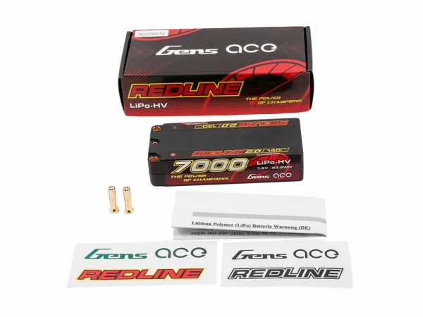 Gens Ace LiPo - HV Car Hard Case 2S1P 7.4V 7000mAh 140C RL2 with 5mm — image 5 of 5