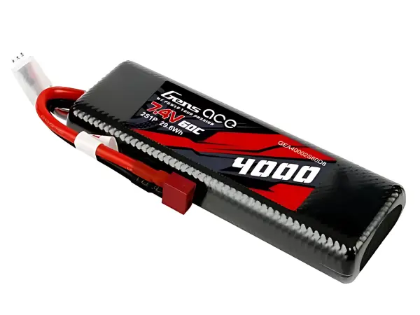 Gens Ace Hard Case Bashing Series LiPo - 2S 7.4V 4000mAh 60C - Deans — image 1 of 5