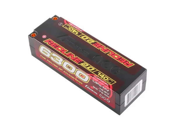 Gens Ace Redline 2.0 Race HV LiPo - 15.2V 6300mAh 140C RL2 - 5mm