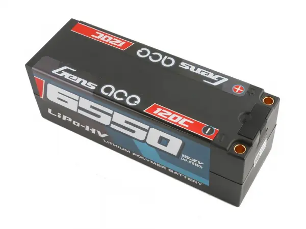 Gens Ace HV LiPo Hard Case - 4S 15.2V 6550mAh 120C - 5mm Tubes &mdash; image 5 of 5