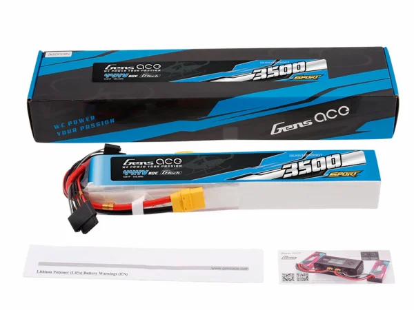 Li-Po Sport 12S 44.4V 3500mAh 80C with XT90