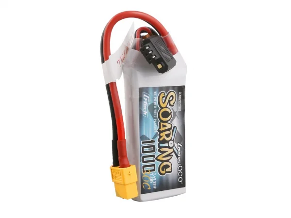 Gens Ace G-Tech Soaring LiPo - 2S 7.4V 1000mAh 30C with XT60