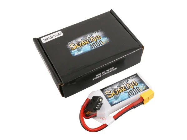 Gens Ace G-Tech Soaring LiPo - 2S 7.4V 1000mAh 30C with XT60