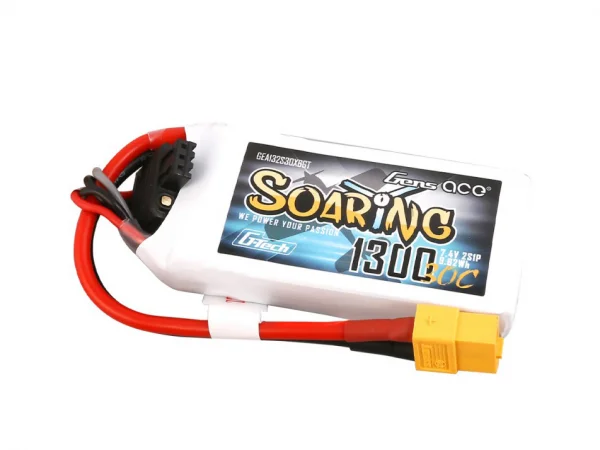 Gens Ace G-Tech Soaring LiPo - 2S 7.4V 1300mAh 30C with XT60