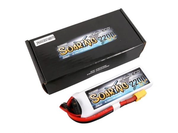 Gens Ace G-Tech Soaring LiPo - 2S 7.4V 2200mAh 30C with XT60