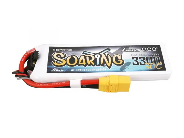 Gens Ace G-Tech LiPo - 2S 7.4V 3300mAh 30C Soaring with XT90