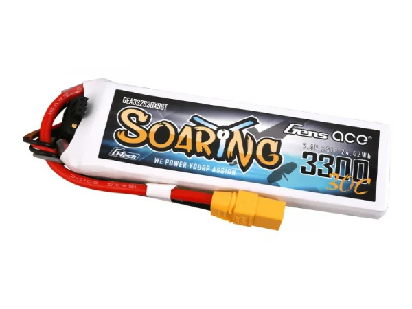 Gens Ace G-Tech LiPo - 2S 7.4V 3300mAh 30C Soaring with XT90