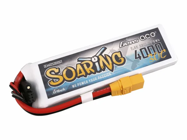 Gens Ace G-Tech LiPo - 2S 7.4V 4000mAh 30C with XT90