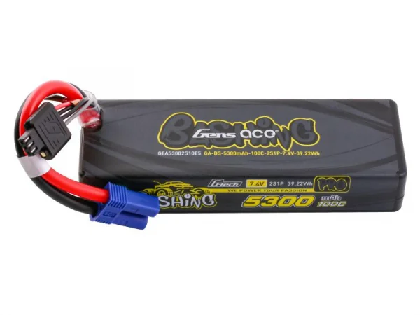 Gens Ace G-Tech Bashing LiPo - 2S 7.4V 5300mAh 100C - EC5 (Fits ProMoto)