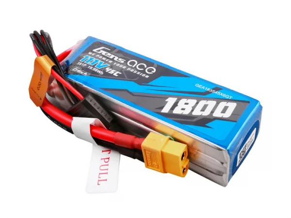 Gens Ace G-Tech LiPo - 3S 11.1V 1800mAh 45C with XT60