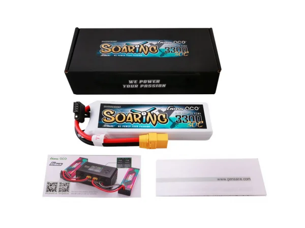 Gens Ace G-Tech LiPo - 3S 11.1V 3300mAh 30C Soaring with XT90