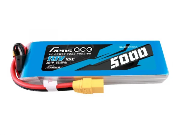 Gens Ace G-Tech LiPo - 3S 11.1V 5000mAh 45C with XT90