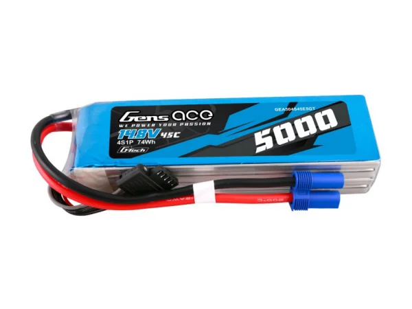Gens Ace G-Tech LiPo - 4S 14.8V 5000mAh 45C with EC5