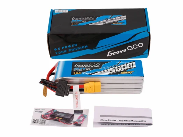 Gens Ace G-Tech Sport HV LiPo - 6S 22.2V 5600mAh 80C with XT90