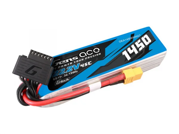 Gens Ace G-Tech LiPo - 6S 22.2V 1450mAh 45C - XT60