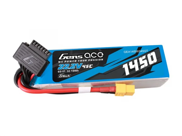 Gens Ace G-Tech LiPo - 6S 22.2V 1450mAh 45C - XT60