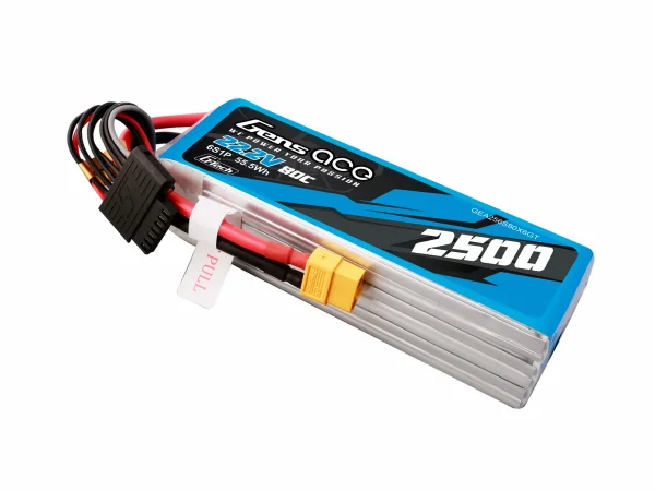Gens Ace LiPo - G-Tech 6S 22.2V 2500mAh 80C with XT60 — image 3 of 5