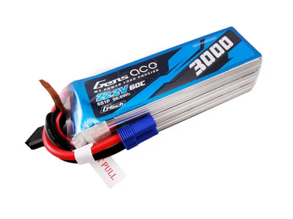 Gens Ace G-Tech LiPo - 6S 22.2V 3000mAh 60C with EC5