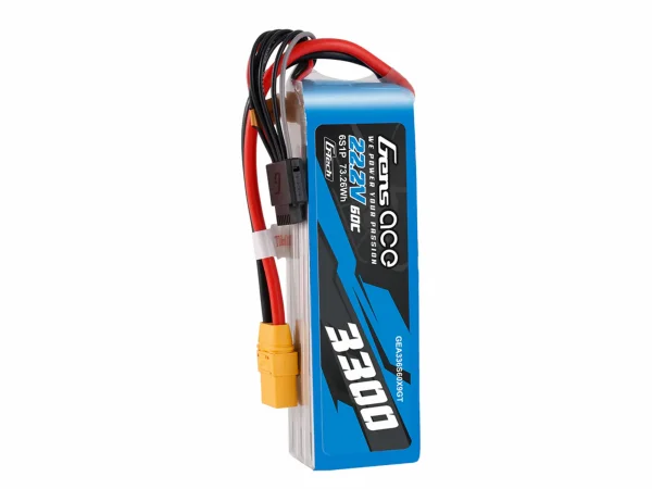 Gens Ace G-Tech LiPo - 6S 22.2V 3300mAh 60C with XT90