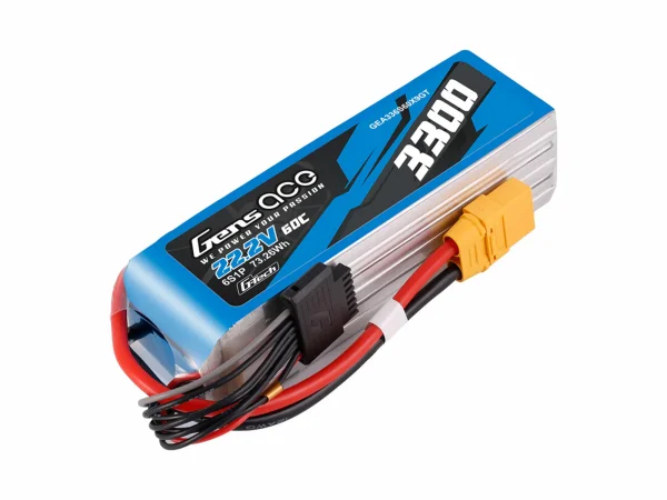 Gens Ace G-Tech LiPo - 6S 22.2V 3300mAh 60C with XT90