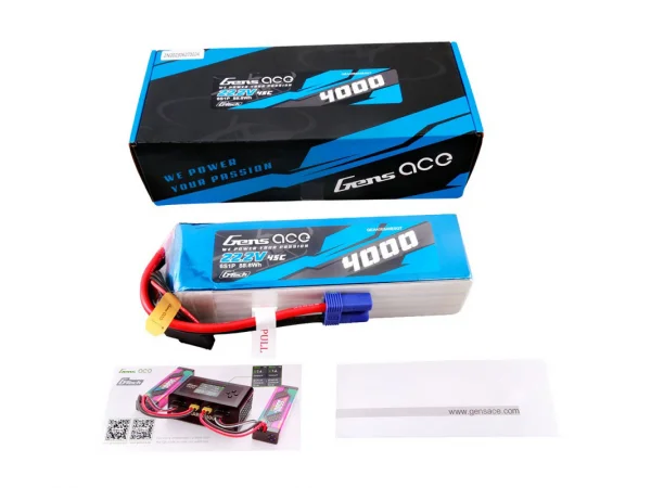 Gens Ace G-Tech LiPo - 6S 22.2V 4000mAh 45C with EC5