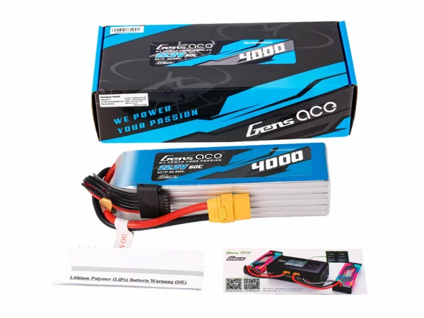 Gens Ace G-Tech LiPo - 6S 22.2V 4000mAh 60C with XT90 — image 5 of 5